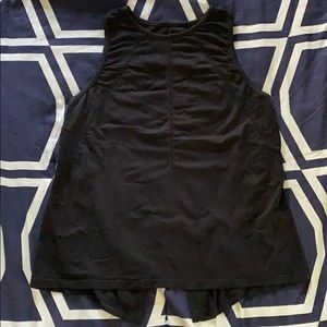 Athleta Black Foothill tie-back tank